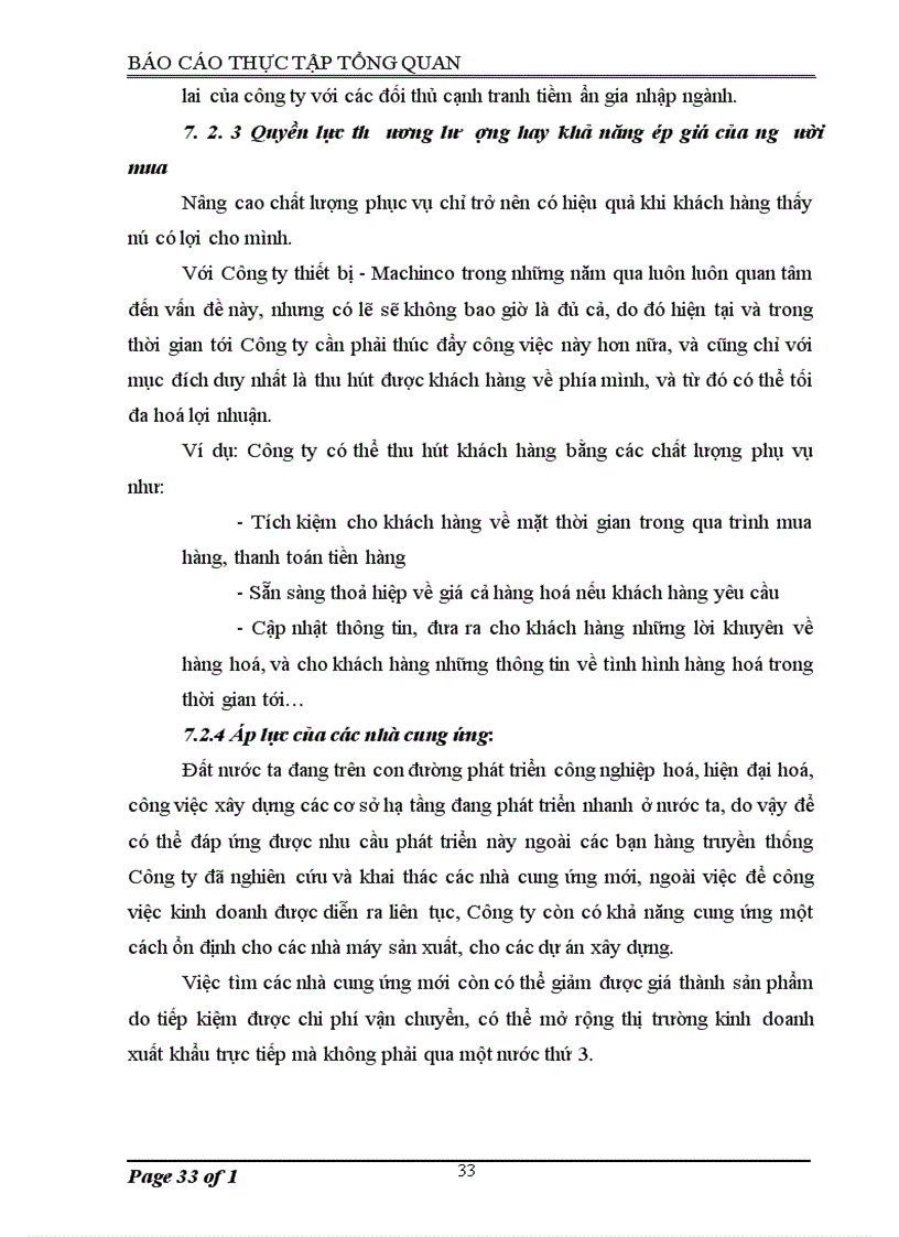 image for page Báo cáo thực tập tại Công ty cổ phần Thiết bị Phụ tùng MACHINCO JSC