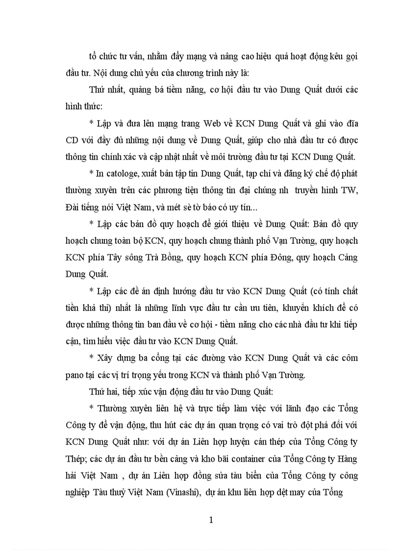 image for page Thực trạng và triển vọng thu hút đầu tư vào KCN Dung Quất 1