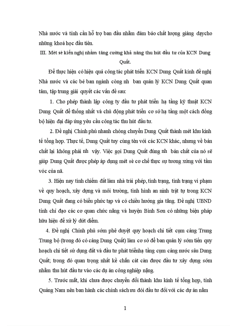 image for page Thực trạng và triển vọng thu hút đầu tư vào KCN Dung Quất 1