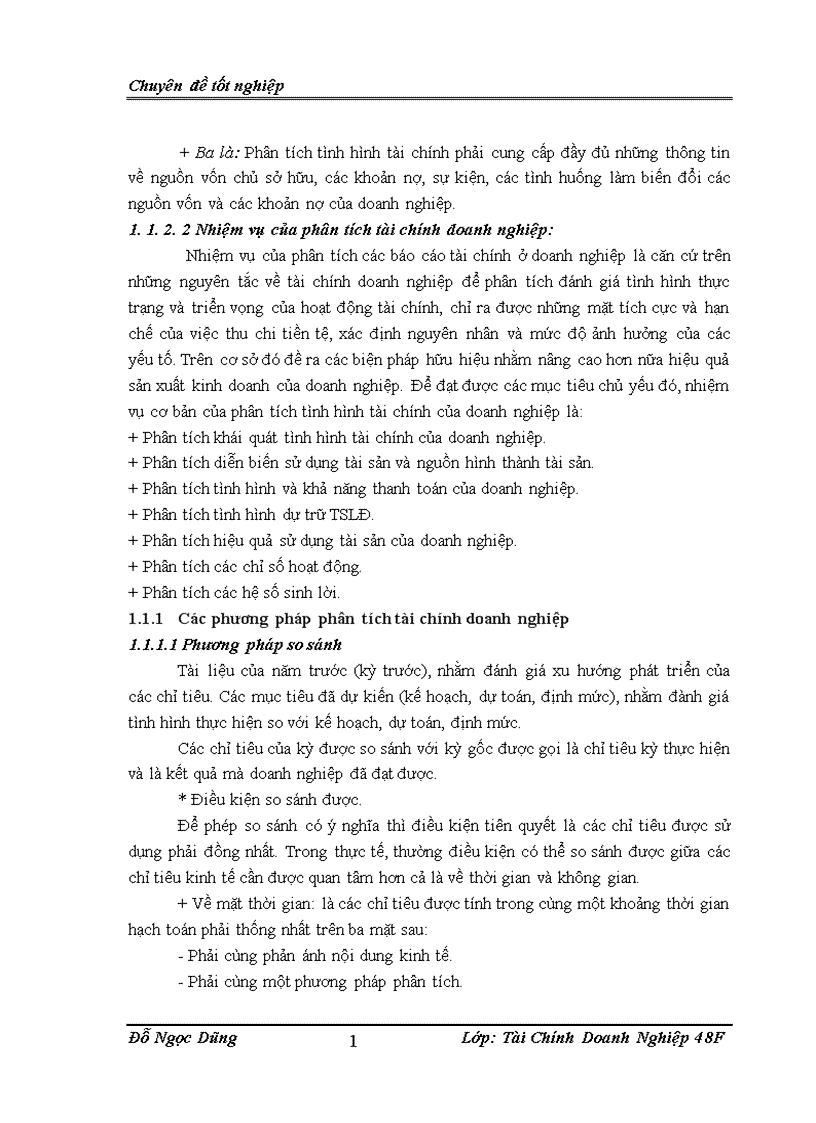 Hoàn thiện hoạt động phân tích tài chính tại công ty TNHH nhà nước một thành viên Thương Mại và Xuất Nhập Khẩu Viettel 1
