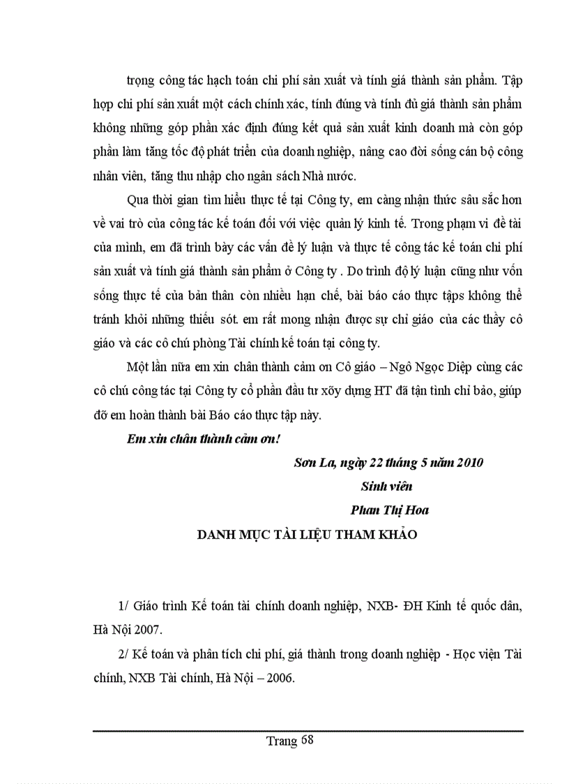 image for page Một số nhận xét và giải pháp nhằm hoàn thiện kế toán tập hợp chi phí sản xuất và tính giá thành sản phẩm tại công ty Cổ phần Đầu tư xây dựng HT