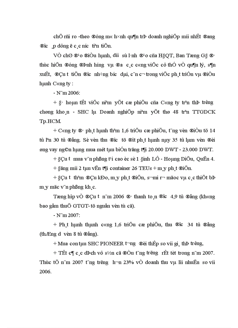 image for page Thực trạng khai thác container của chi nhánh Miền Bắc