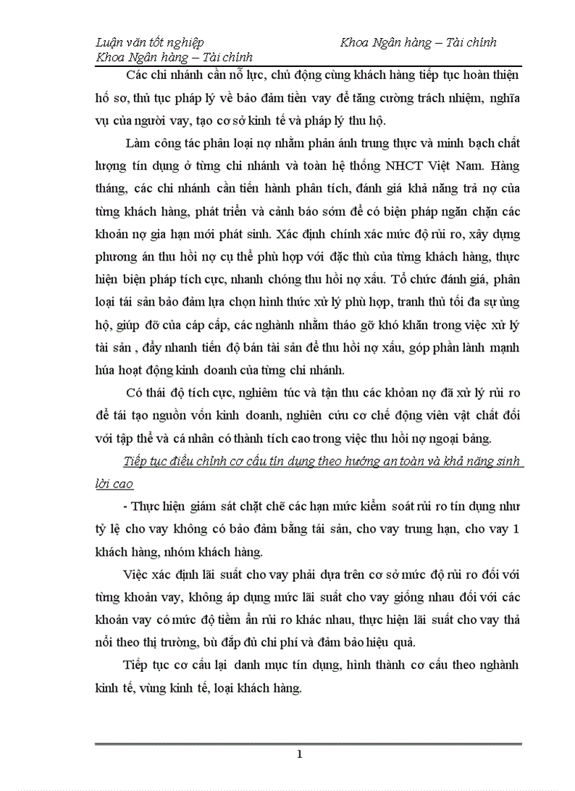 image for page Mở rộng hoạt động cho vay đối với doanh nghiệp ngoài quốc doanh tại chi nhánh ngân hàng công thương Hai Bà Trưng 1