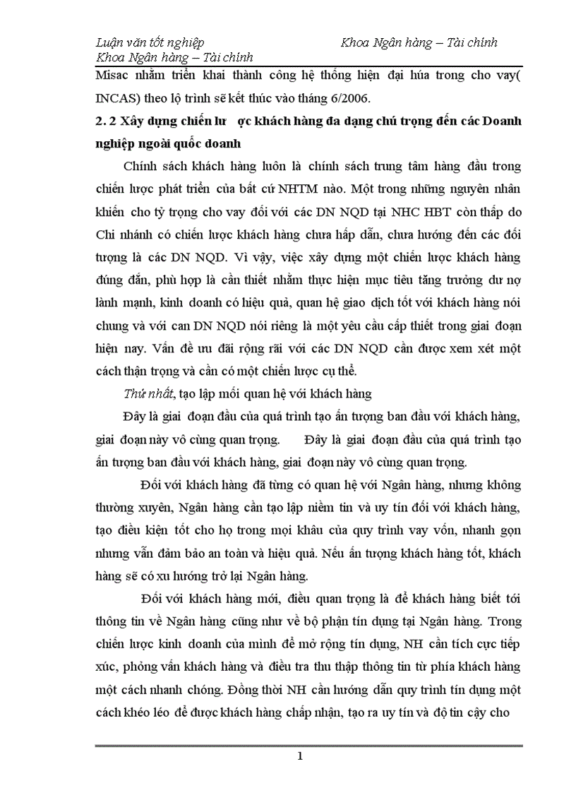 image for page Mở rộng hoạt động cho vay đối với doanh nghiệp ngoài quốc doanh tại chi nhánh ngân hàng công thương Hai Bà Trưng 1
