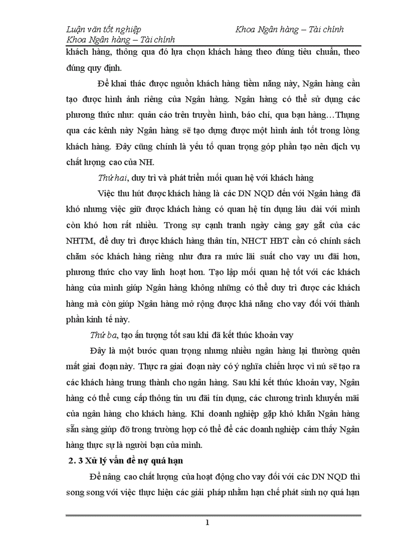 image for page Mở rộng hoạt động cho vay đối với doanh nghiệp ngoài quốc doanh tại chi nhánh ngân hàng công thương Hai Bà Trưng 1