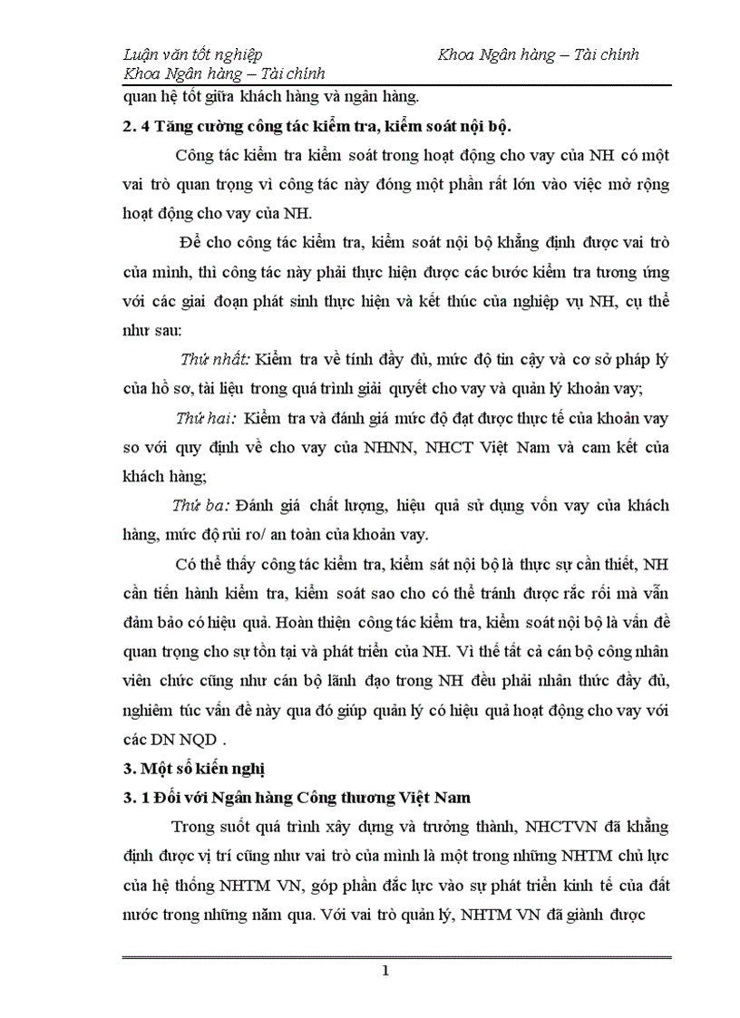 image for page Mở rộng hoạt động cho vay đối với doanh nghiệp ngoài quốc doanh tại chi nhánh ngân hàng công thương Hai Bà Trưng 1
