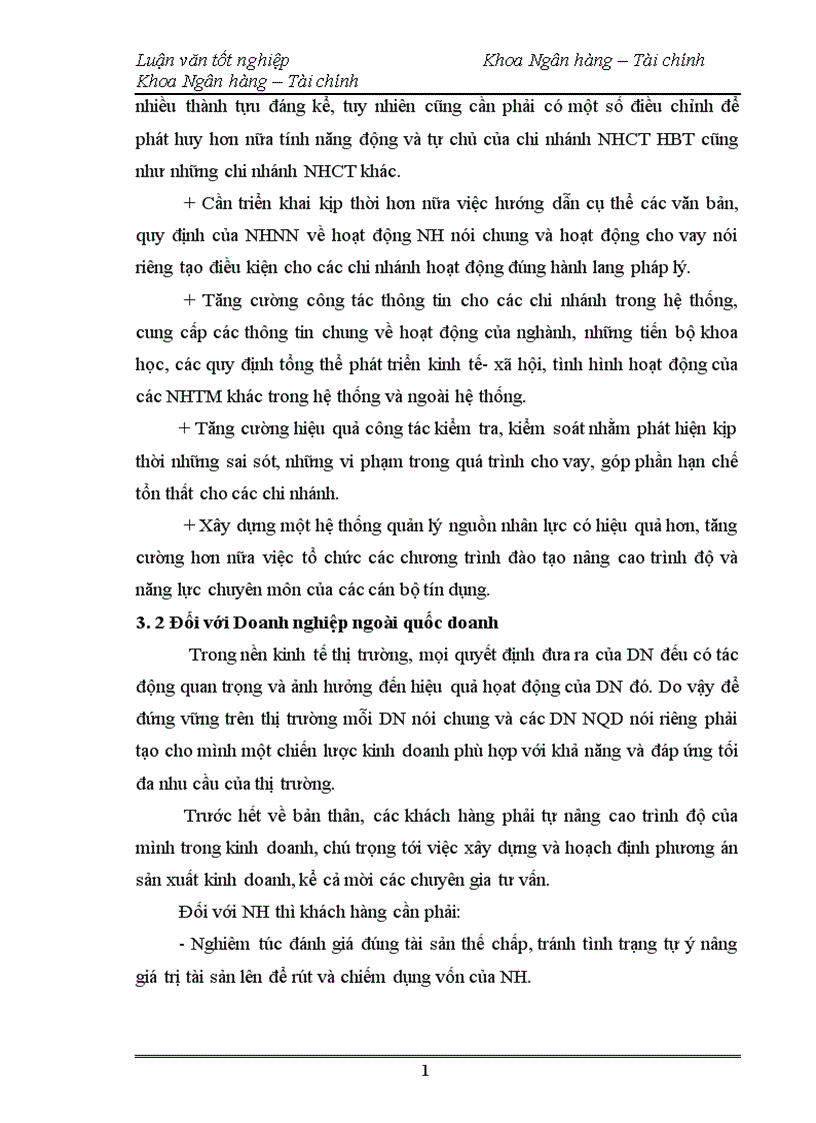 image for page Mở rộng hoạt động cho vay đối với doanh nghiệp ngoài quốc doanh tại chi nhánh ngân hàng công thương Hai Bà Trưng 1