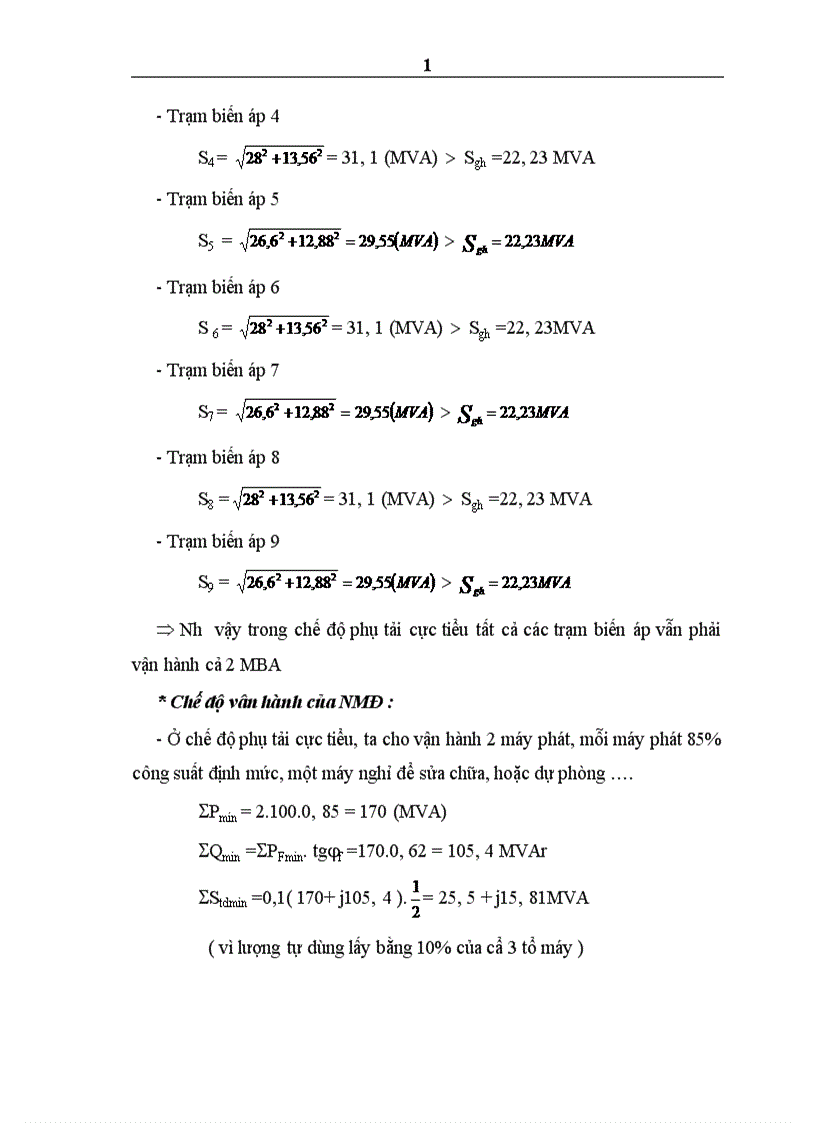 image for page Cân băng công suất tác dụng và công Suất phản kháng 1