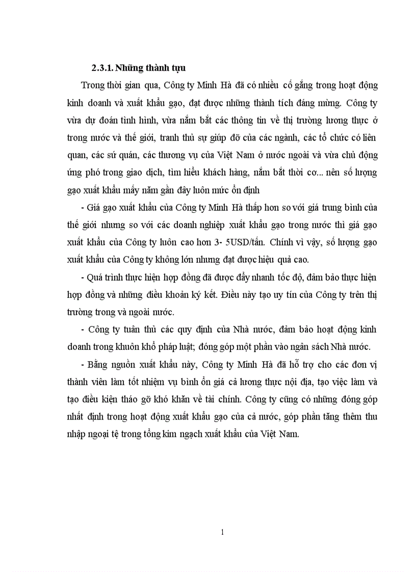 image for page Nâng cao hiệu quả xuất mặt hàng gạo tại Công ty Minh Hà 1