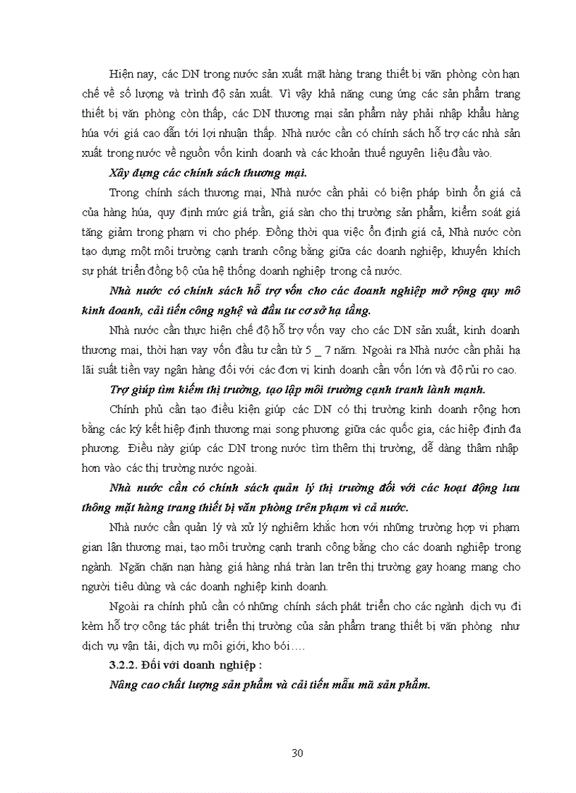 image for page Giải pháp phát triển thương mại sản phẩm trang thiết bị văn phòng của công ty Cổ phần Đầu tư và Thươngmại Thành Đô trên thị trường nội địa