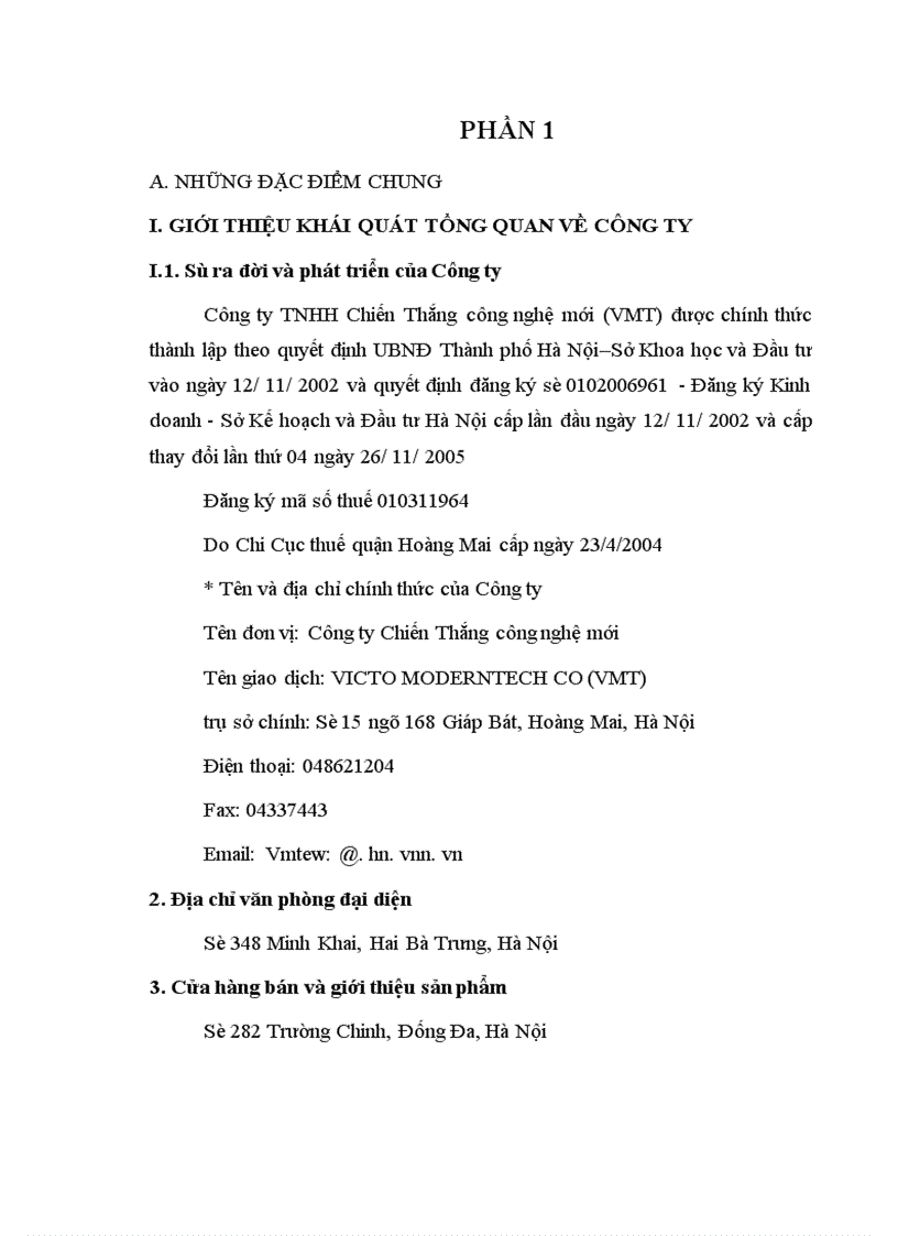 image for page Thực hiện công tác kế toán nguyên vật liệu công cụ dụng cụ thiết bị cấp thoát nước Công ty TNHH Chiến Thắng công nghệ mới VMT