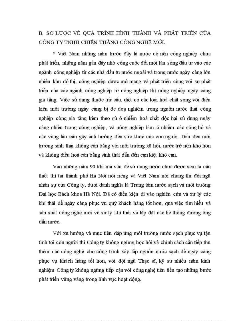 image for page Thực hiện công tác kế toán nguyên vật liệu công cụ dụng cụ thiết bị cấp thoát nước Công ty TNHH Chiến Thắng công nghệ mới VMT
