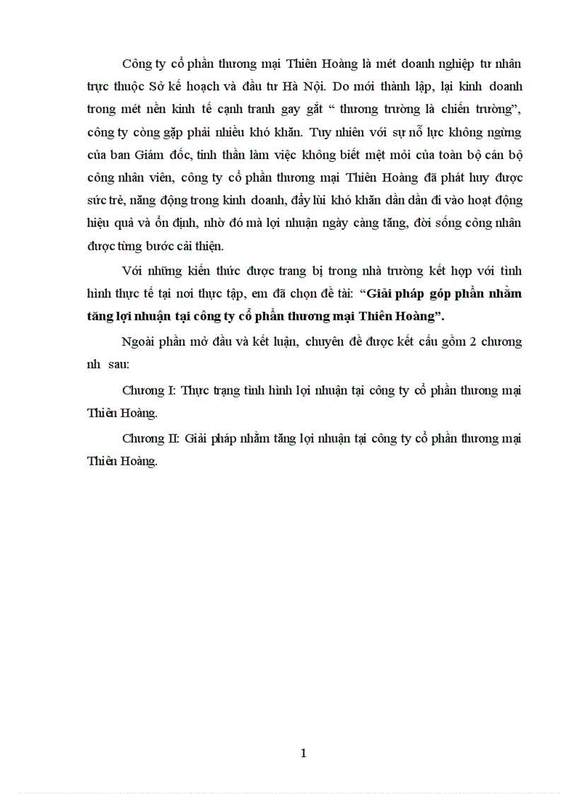image for page Giải pháp góp phần nhằm tăng lợi nhuận tại công ty cổ phần thương mại Thiên Hoàng