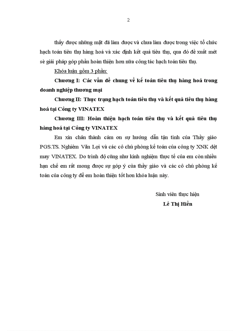 image for page Hoàn thiện hạch toán tiêu thụ hàng hoá và kết quả tiêu thụ tại Công ty XNK dệt may VINATEX 1