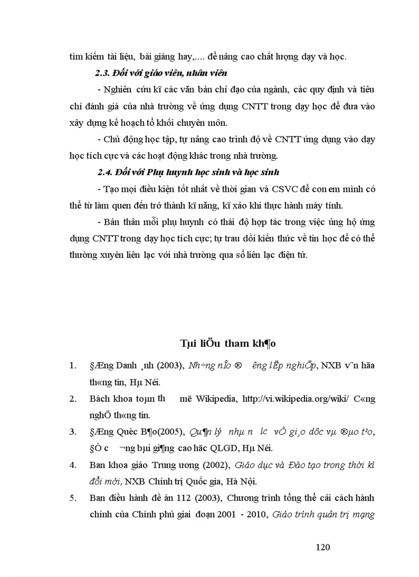 image for page Biện pháp quản lý hoạt động ứng dụng công nghệ thông tin vào dạy học trong các trường tiểu học quận Hai Bà Trưng Thành phố Hà Nội