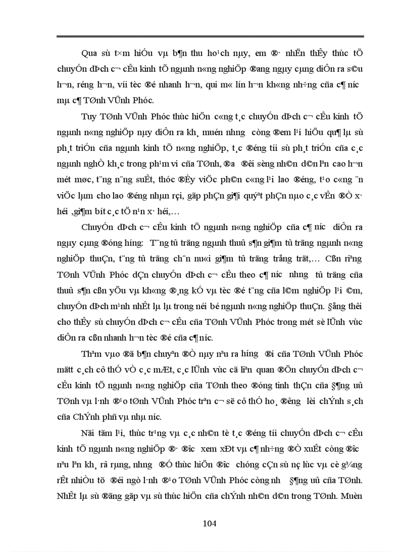 image for page Thực trạng về chuyển dịch cơ cấu kinh tế ngành nông nghiệp tỉnh Vĩnh Phúc