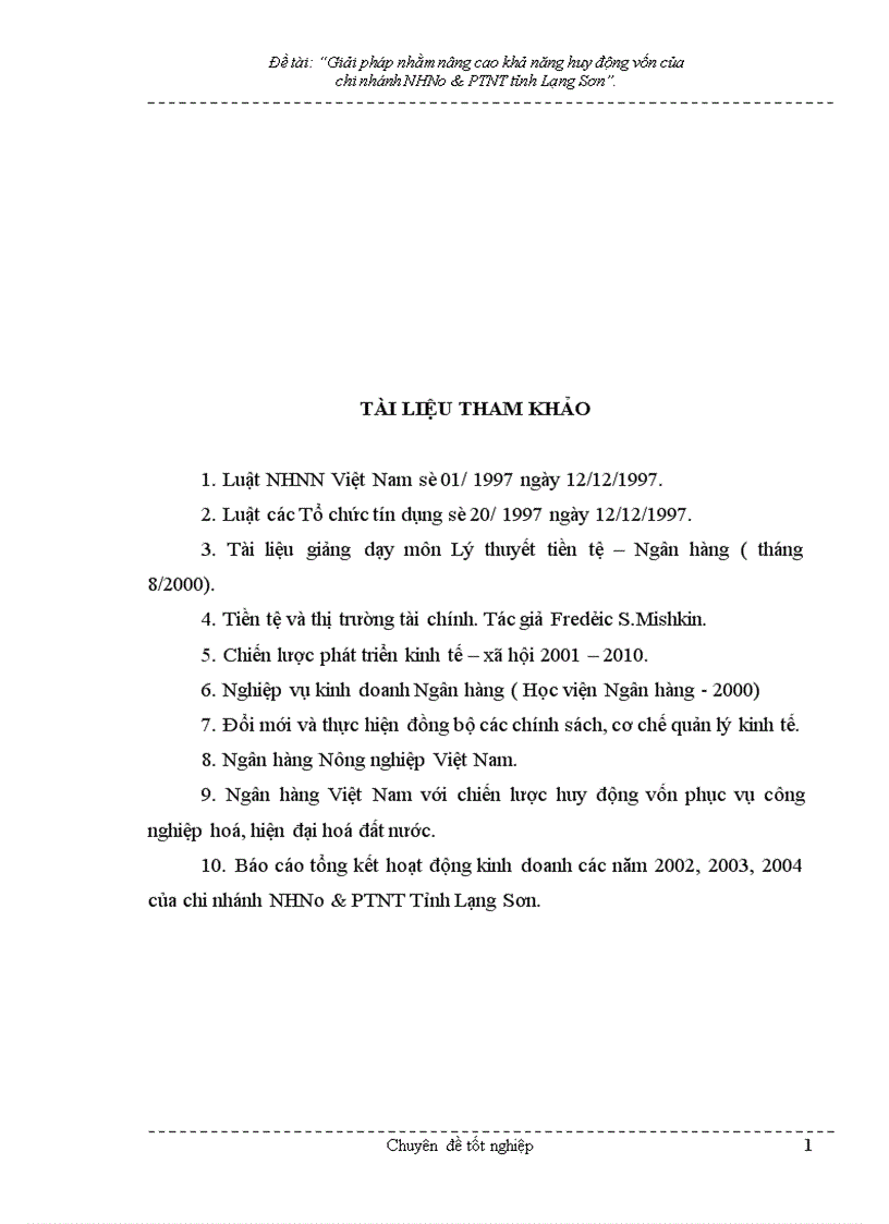 image for page Giải pháp nhằm nâng cao hiệu quả huy động vốn tại chi nhánh NHNo PTNT Tỉnh Lạng Sơn 1