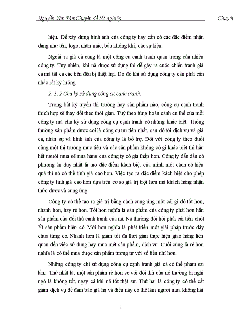 image for page Thị trường và Giải pháp cạnh tranh bằng chiến lược khác biệt hoá sản phẩm của Công ty Tân Hồng Hà