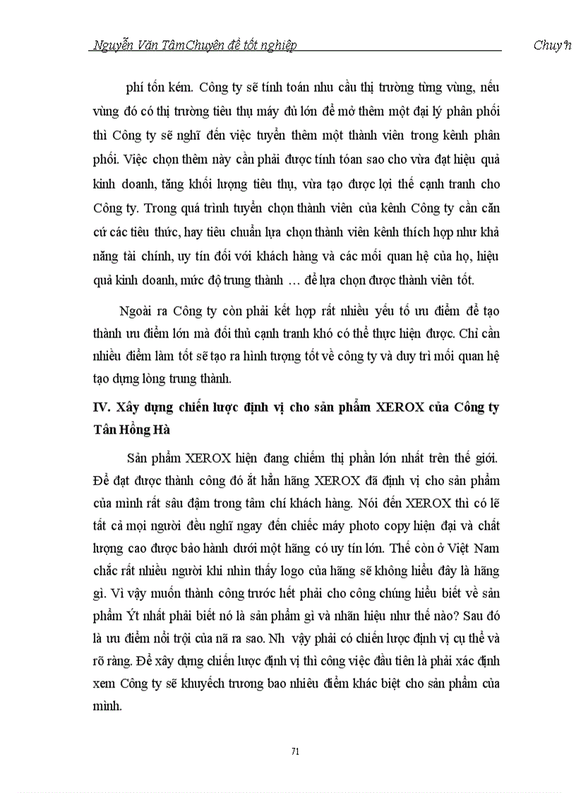 image for page Thị trường và Giải pháp cạnh tranh bằng chiến lược khác biệt hoá sản phẩm của Công ty Tân Hồng Hà