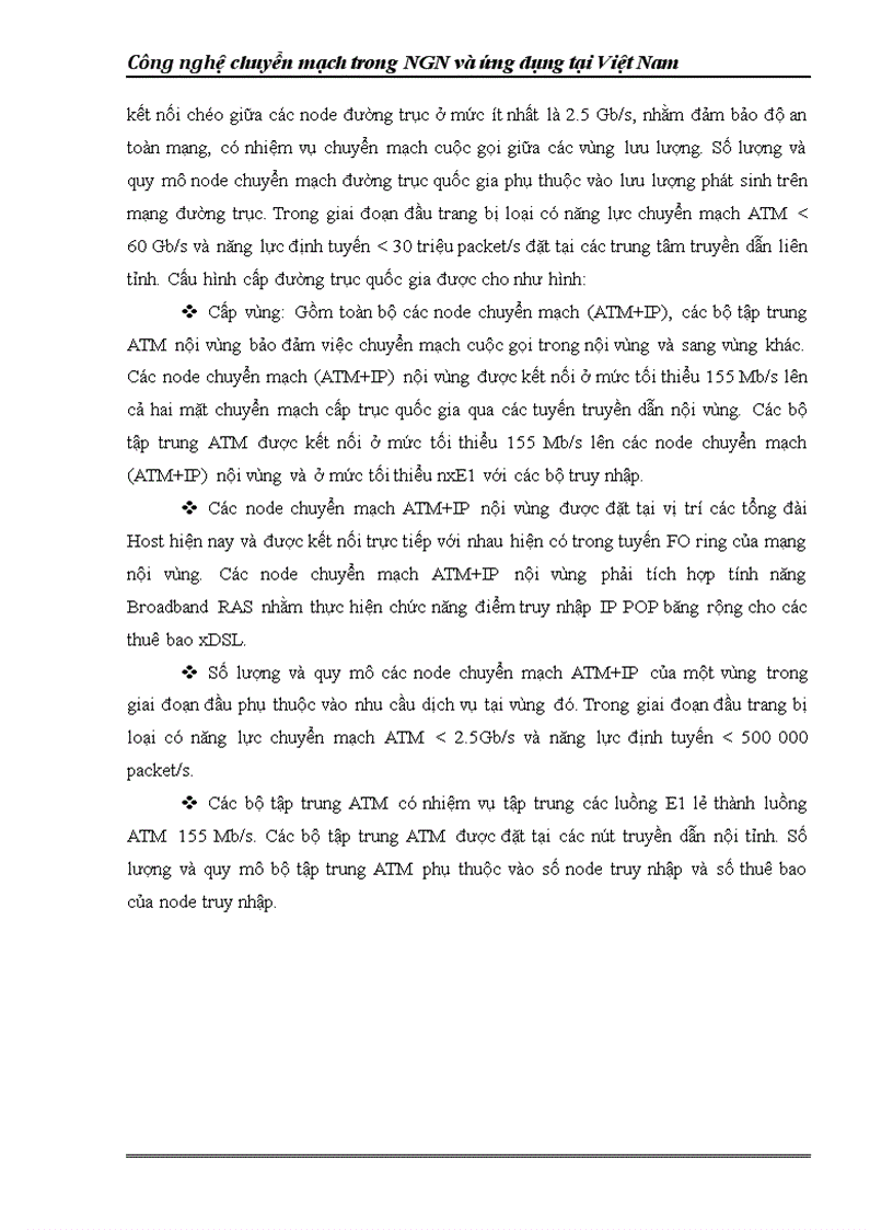image for page Mô hình triển khai mạng M NGN tại việt nam và tổ chức mạng NGN của VNPT
