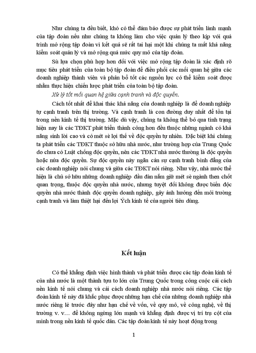 image for page Quá trình hình thành và phát triển các tập đoàn kinh tế nhà nước ở Trung Quốc các giải pháp chính sách có liên quan cũng như những thành tựu đã đạt được những hạn chế còn tồn tại của mô hình tập đoàn này nhằm rút ra những bài học kinh nghiệm cho Việt Nam