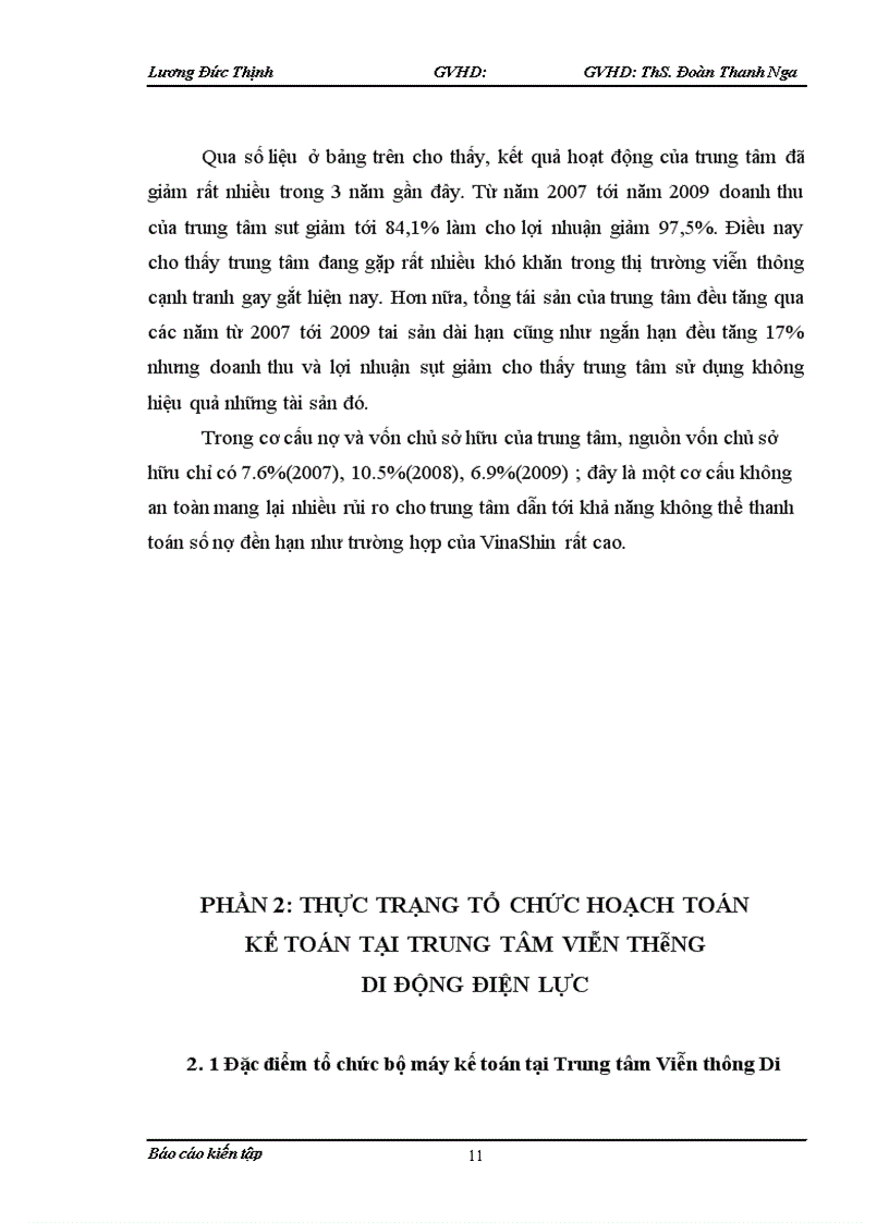 image for page Thực trạng tổ chức hạch toán kế toán tại Trung tâm Viễn thông Di động Điện lực 1