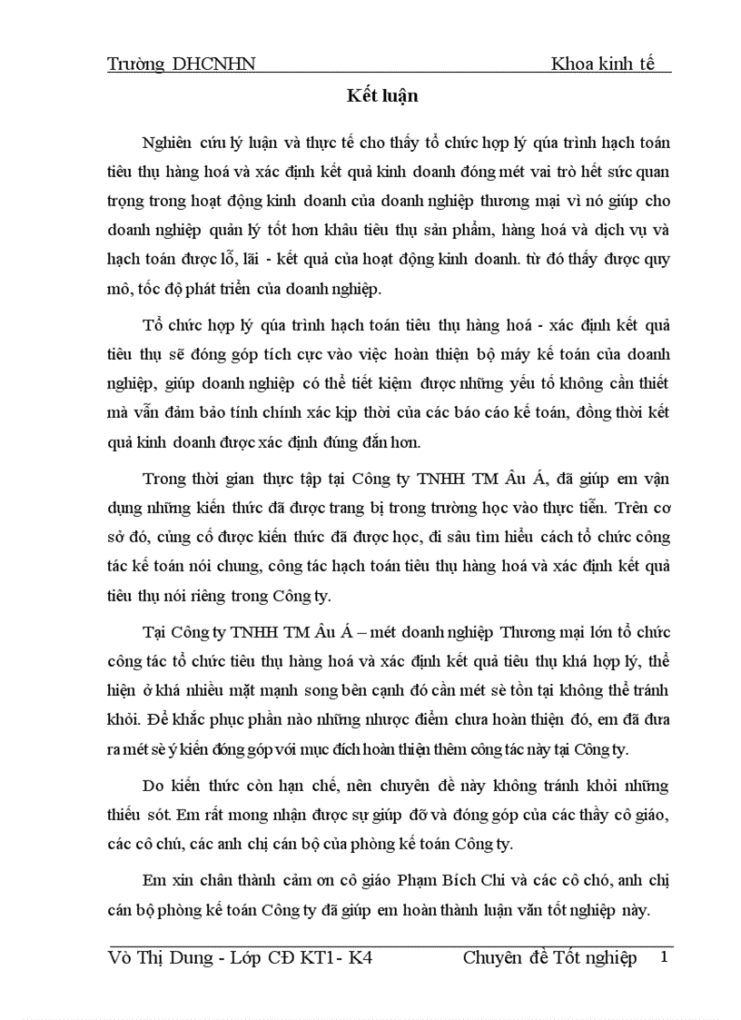 image for page Hoàn thiện hạch toán kế toán tiêu thụ hàng hoá và xác định kết quả tiêu thụ hàng hoá ở Công ty TNHH TM Âu á