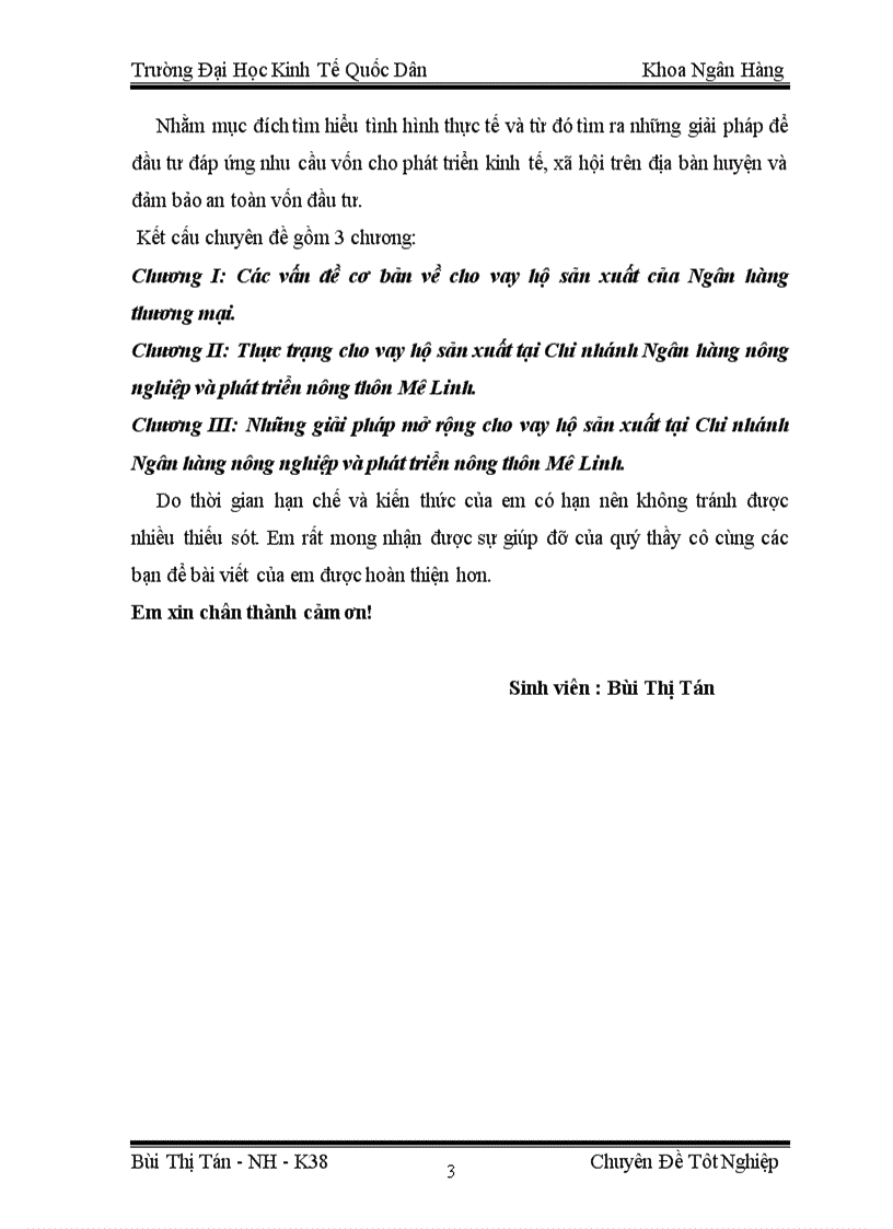 image for page Mở rộng cho vay hộ sản xuất tại Chi nhánh Ngân hàng nông nghiệp và phát triển nông thôn Mê Linh 1