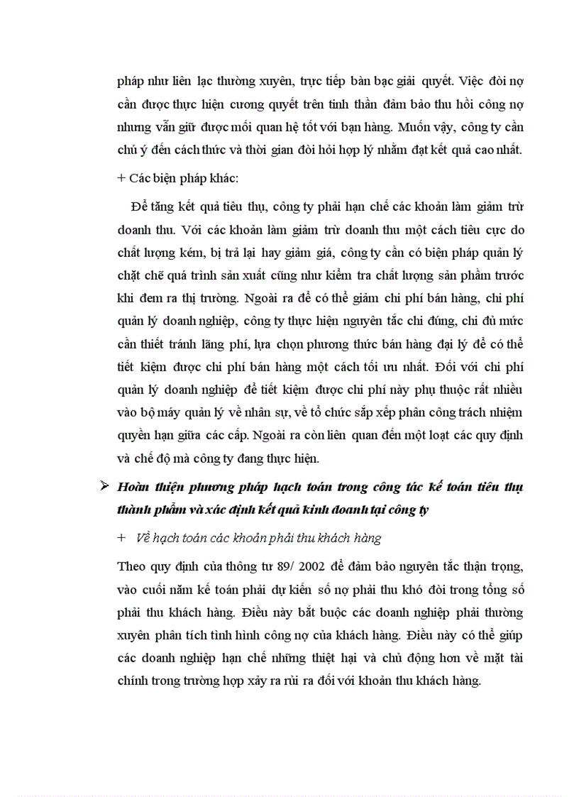 image for page Hoàn thiện hạch toán tiêu thụ thành phẩm và xác định kết quả kinh doanh tại công ty sản xuất kinh doanh đầu tư và dịch vụ Việt Hà 1