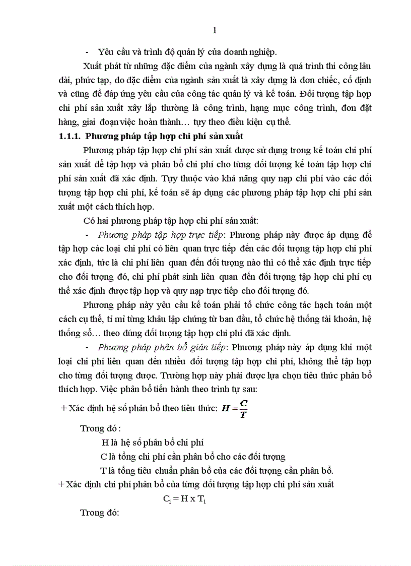 image for page Tổ chức kế toán chi phí sản xuất và tính giá thành sản phẩm xây lắp tại Công ty Cổ phần Đầu tư và Xây dựng Hòa Sơn