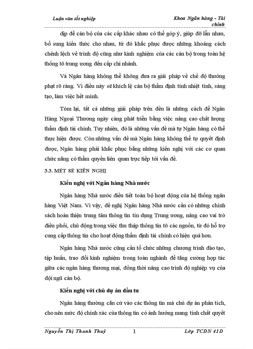 image for page Nâng cao chất lượng thẩm định tài chính dự án trong hoạt động cho vay tại Ngân Hàng Ngoại Thương Việt Nam 1