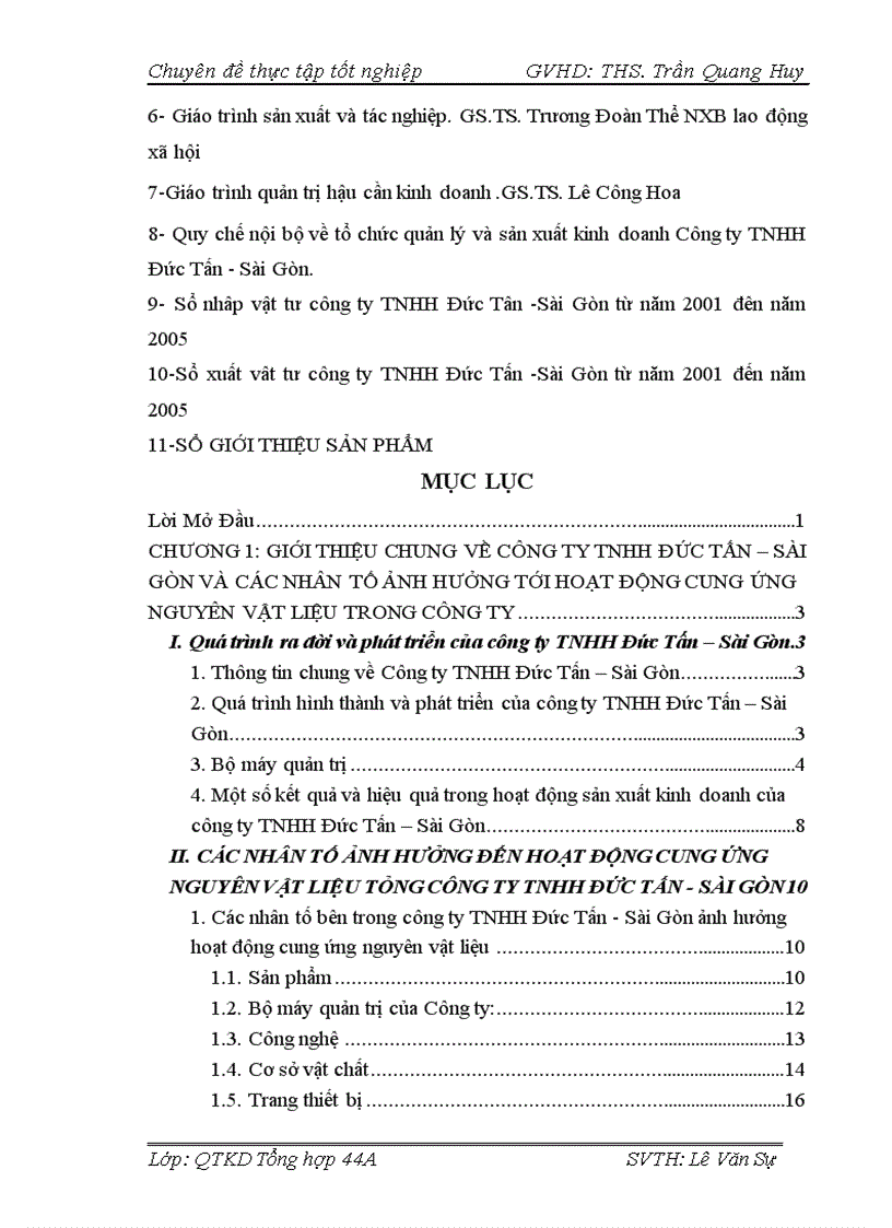 image for page Giải pháp cải thiện hoạt động cung ứng nguyên vật liệu tại công ty TNHH Đức Tấn Sài Gòn