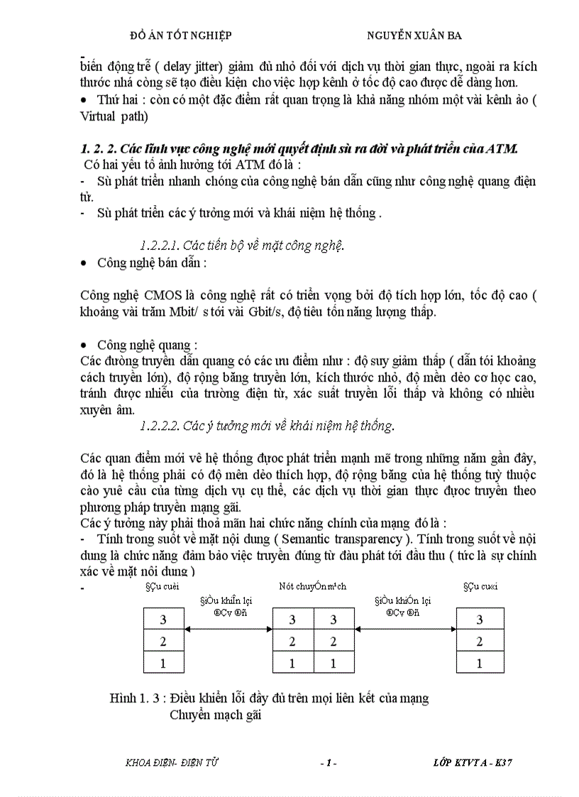 image for page Xây dựng các tham số cơ bản cho B ISDN