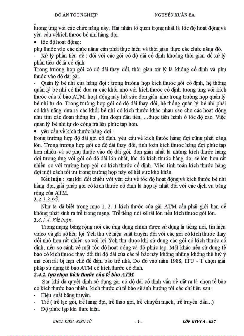 image for page Xây dựng các tham số cơ bản cho B ISDN