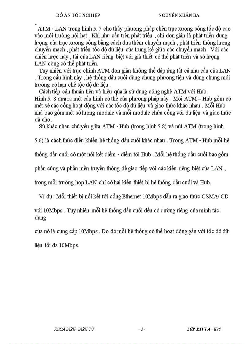 image for page Xây dựng các tham số cơ bản cho B ISDN