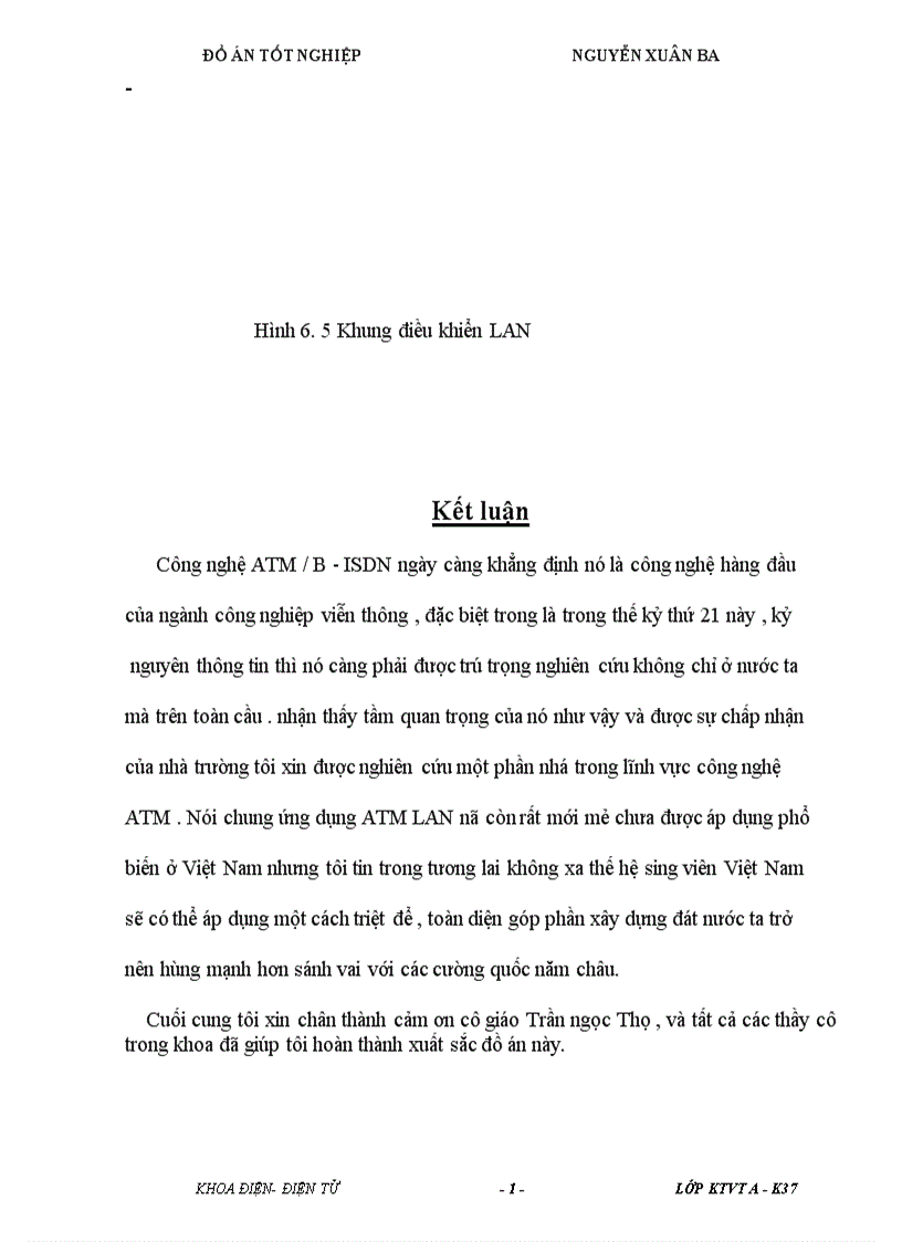 image for page Xây dựng các tham số cơ bản cho B ISDN