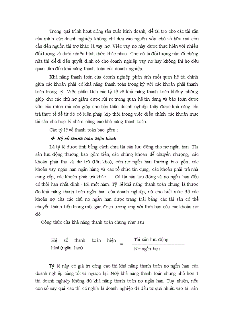 image for page Phân tích tình hình tài chính tại Công ty Cổ Phần Thực Phẩm Hữu Nghị