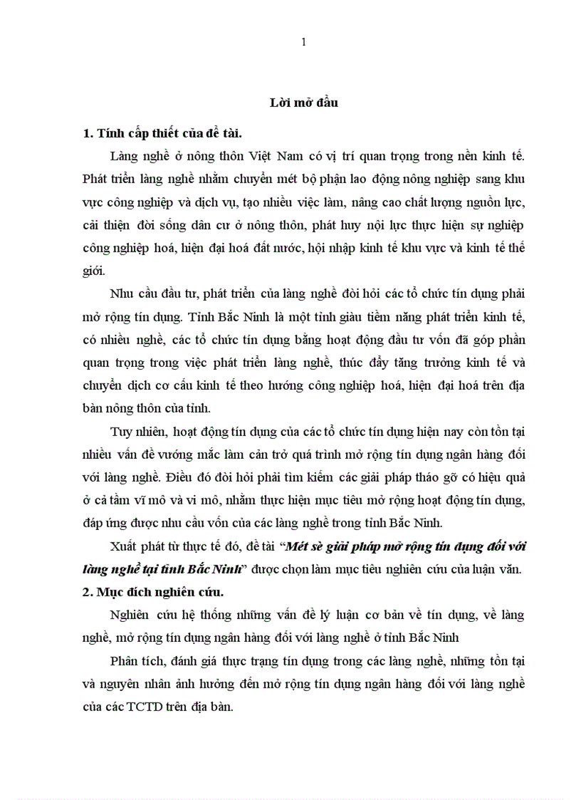 image for page Một số giải pháp mở rộng tín dụng đối với làng nghề tại tỉnh Bắc Ninh