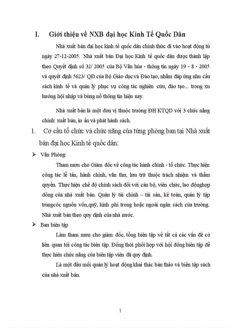 image for page Phân tích và thiết kế hệ thống thông tin quản lý quy trình xuất bản và định giá xuất bản phẩm tại nhà xuất bản trường đại học Kinh tế Quốc dân 1