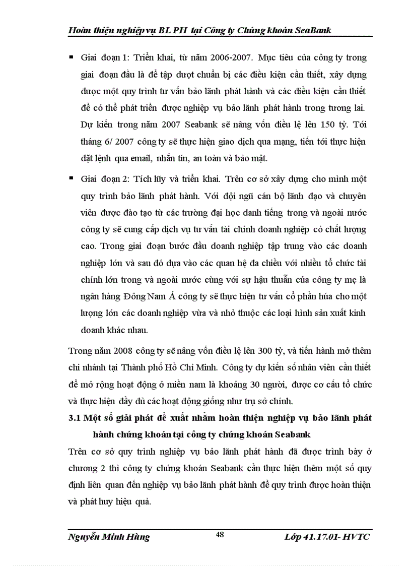 image for page Hoàn thị nghiệp vụ bảo lãnh phát hành chứng khoán của công ty chứng khoán Seabank 1