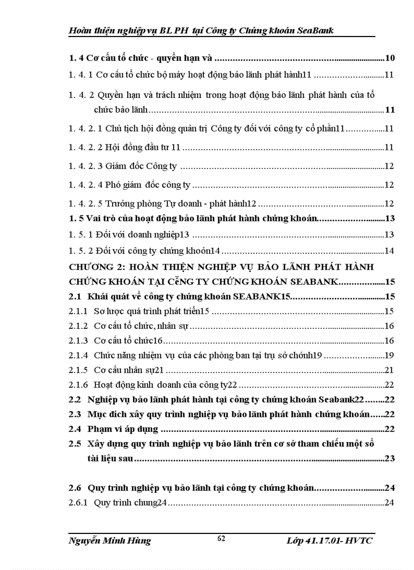 image for page Hoàn thị nghiệp vụ bảo lãnh phát hành chứng khoán của công ty chứng khoán Seabank 1