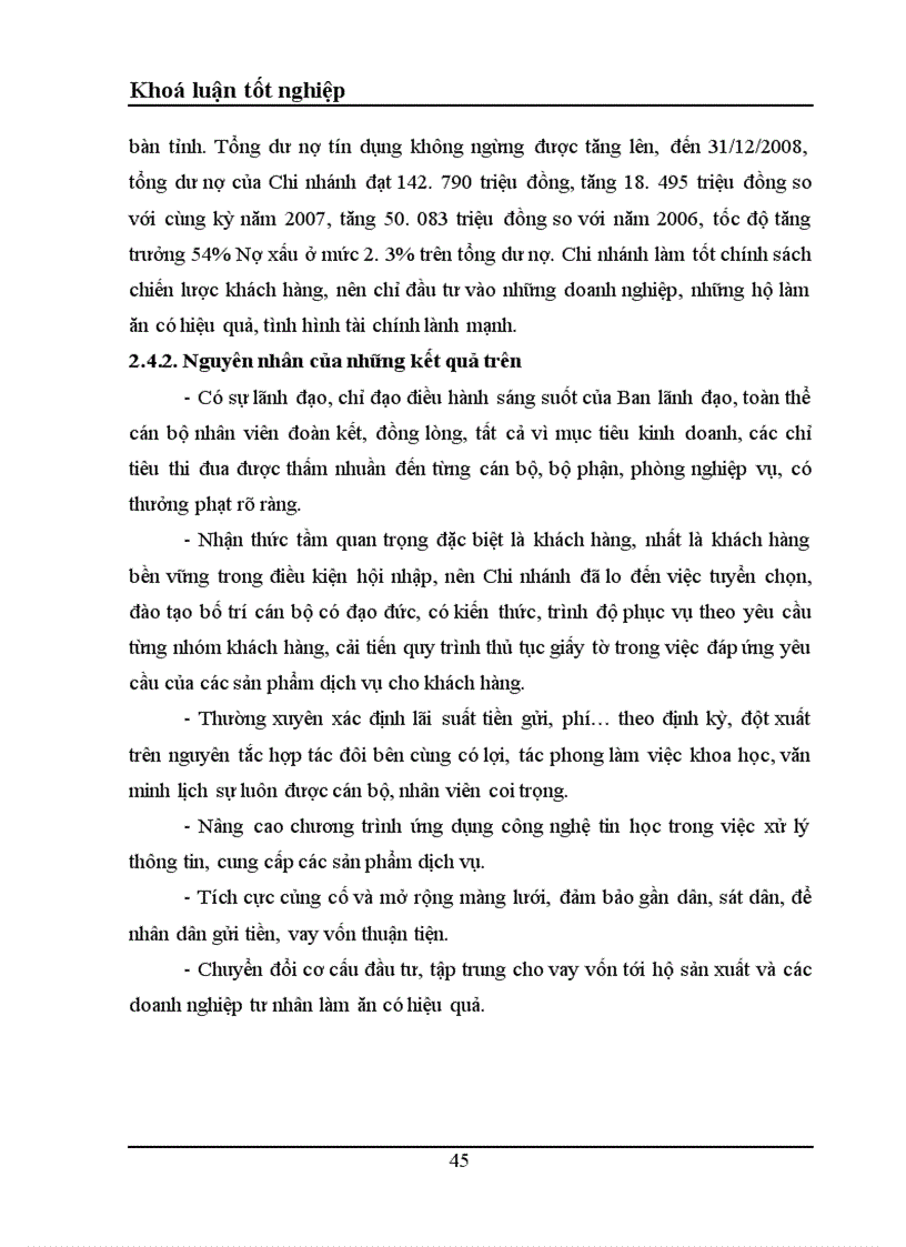 image for page Một số giải pháp nhằm tăng thu nhập tiết kiệm chi phí nâng cao hiệu quả kinh doanh tại NHNo PTNT Chi nhánh thị xã Tuyên Quang tỉnh Tuyên Quang 1