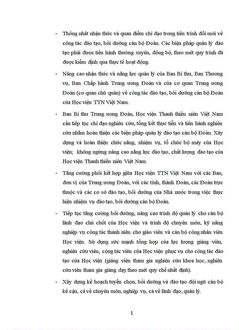 image for page Một số biện pháp cơ bản quản lý đào tạo cán bộ Đoàn TNCS Hồ Chí Minh của Học viện thanh thiếu niên Việt Nam trong giai đoạn hiện nay 1