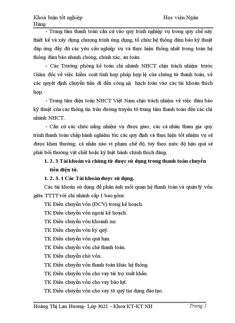 image for page Giải pháp nhằm nâng cao chất lượng công tác thanh toán chuyển tiền điện tử tại Chi nhánh Ngân hàng Công thương Đống Đa Hà Nội 1
