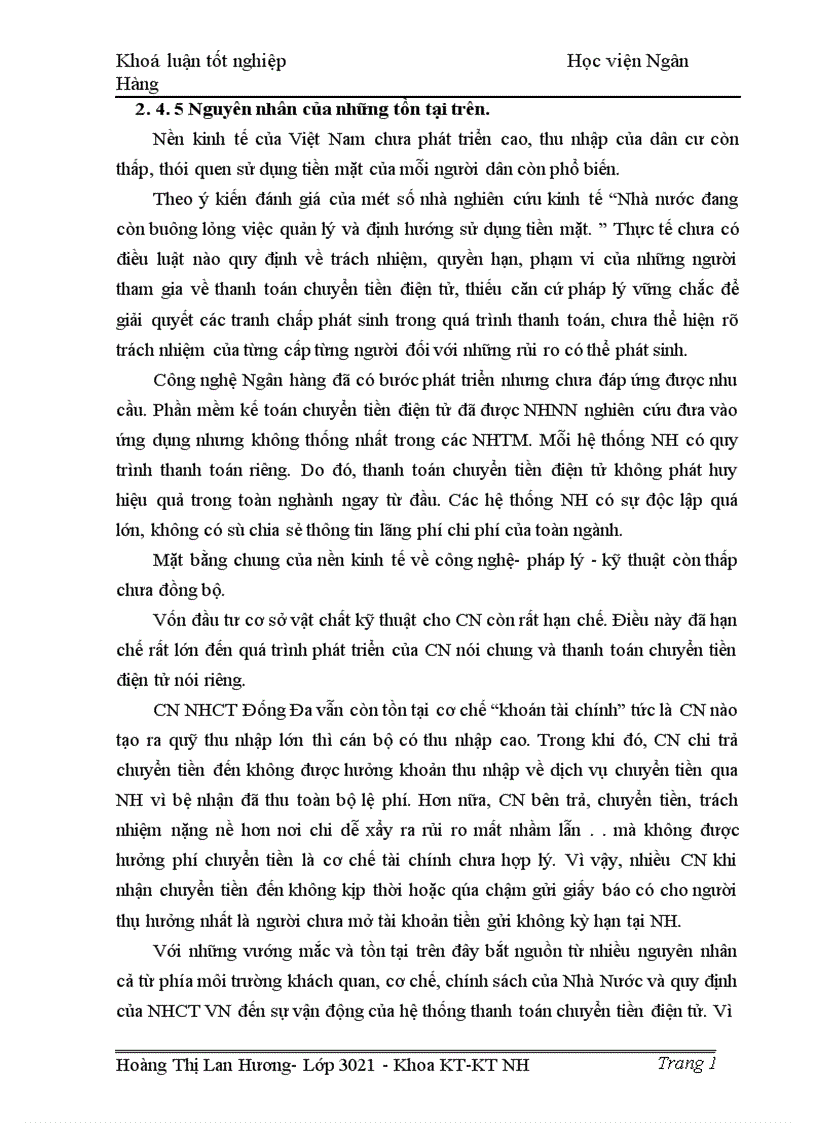 image for page Giải pháp nhằm nâng cao chất lượng công tác thanh toán chuyển tiền điện tử tại Chi nhánh Ngân hàng Công thương Đống Đa Hà Nội 1