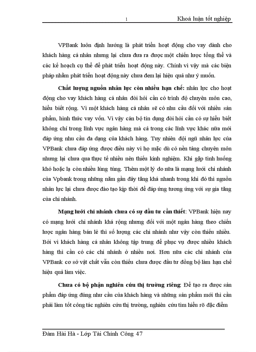 image for page Phát triển hoạt động cho vay dành cho khách hàng cá nhân tại ngân hàng thương mại cổ phần VPBANK