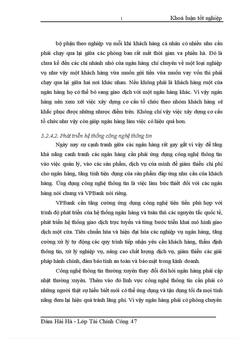 image for page Phát triển hoạt động cho vay dành cho khách hàng cá nhân tại ngân hàng thương mại cổ phần VPBANK