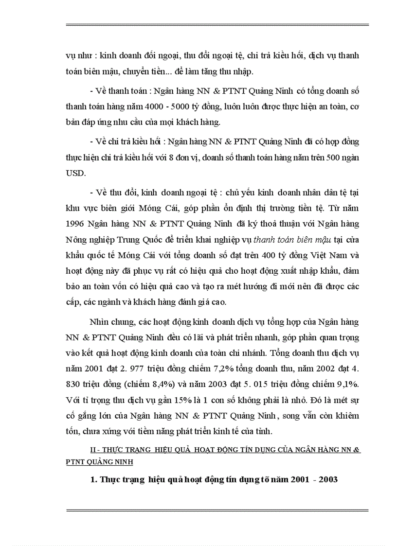 image for page Một số giải pháp nâng cao hiệu quả hoạt động tín dụng của Ngân hàng Nông nghiệp và Phát triển Nông thôn Quảng Ninh 1