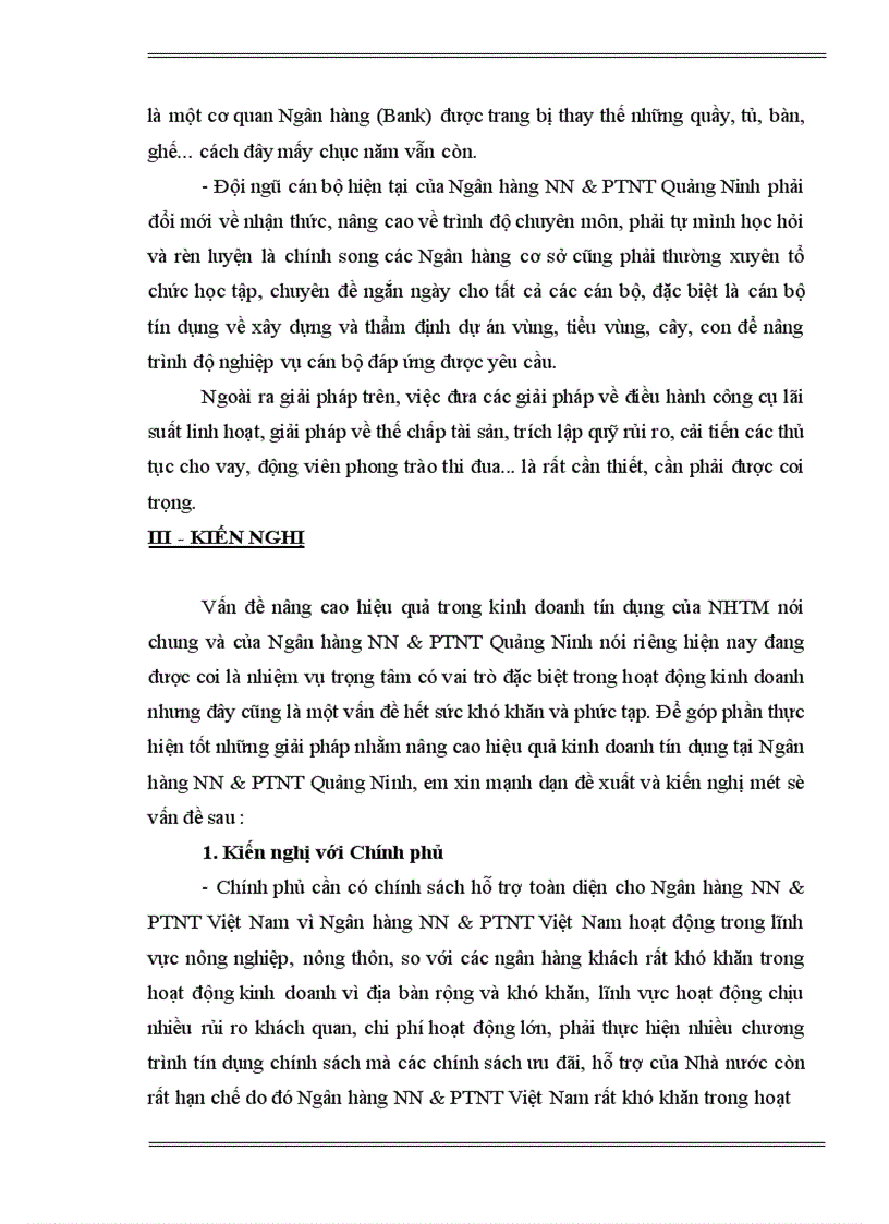 image for page Một số giải pháp nâng cao hiệu quả hoạt động tín dụng của Ngân hàng Nông nghiệp và Phát triển Nông thôn Quảng Ninh 1