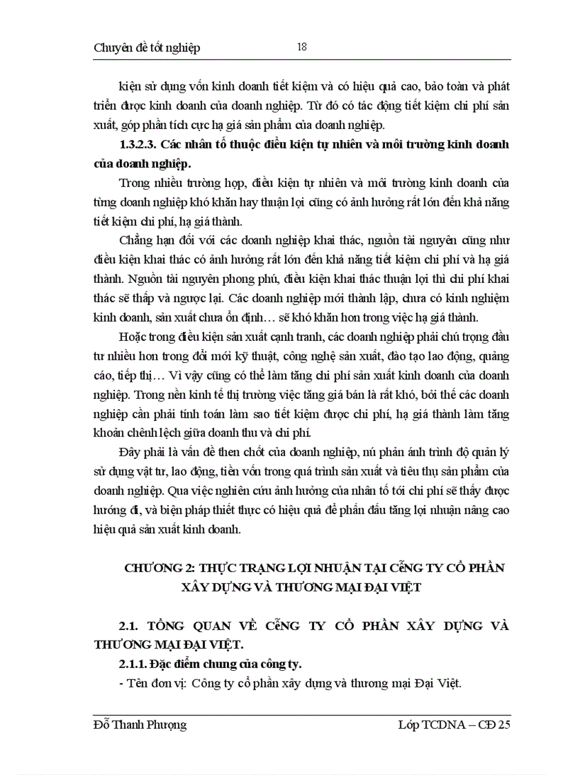 image for page Lợi nhuận và một số giải pháp chủ yếu nhằm tăng lợi nhuận tại Công ty cổ phần xây dựng và thương mại Đại Việt